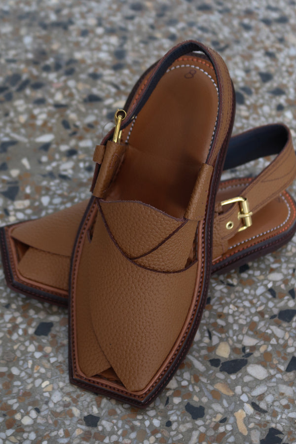 Premium Textured Brown Peshawari Chawat – Timeless Craftsmanship | 40% OFF - My Store