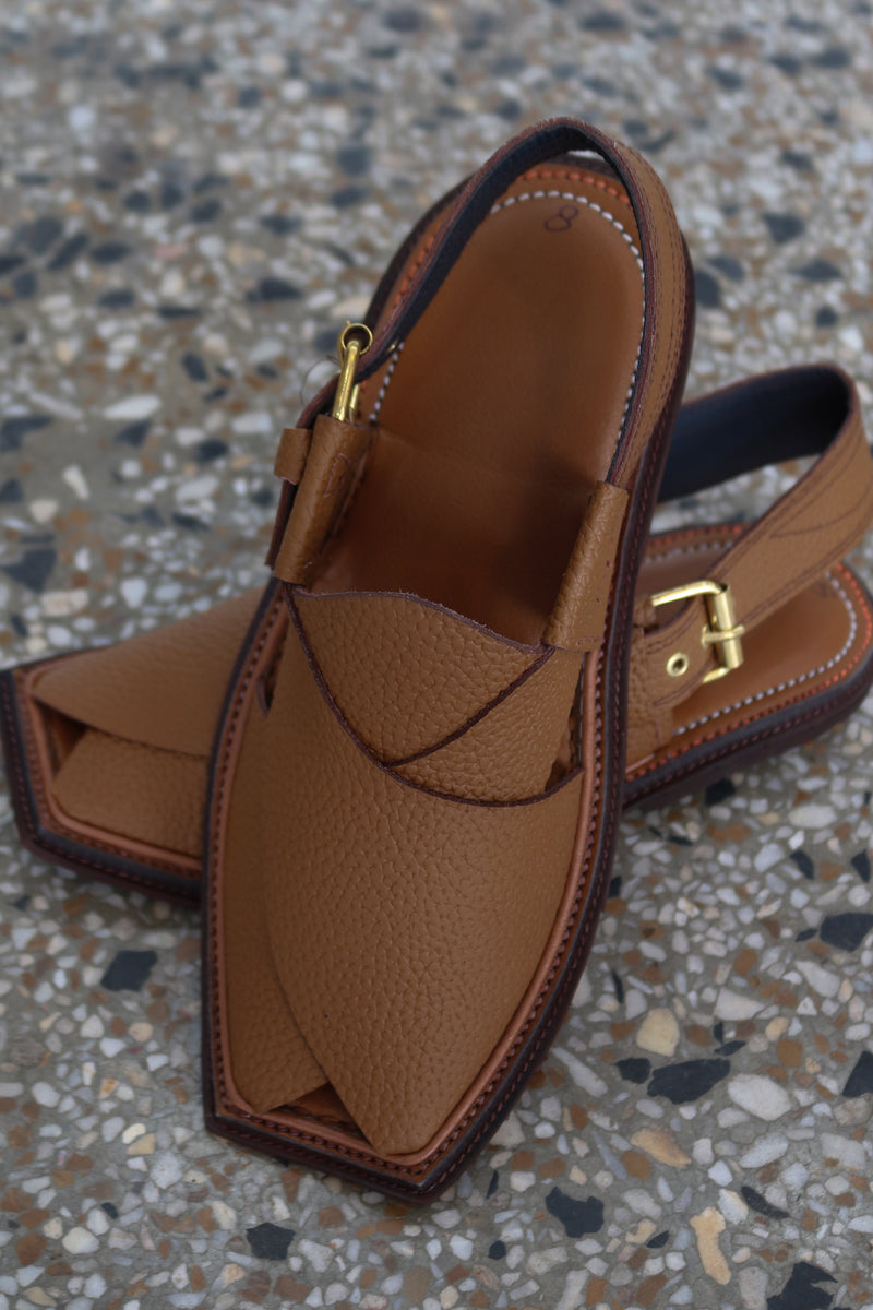 Premium Textured Brown Peshawari Chawat – Timeless Craftsmanship | 40% OFF - My Store