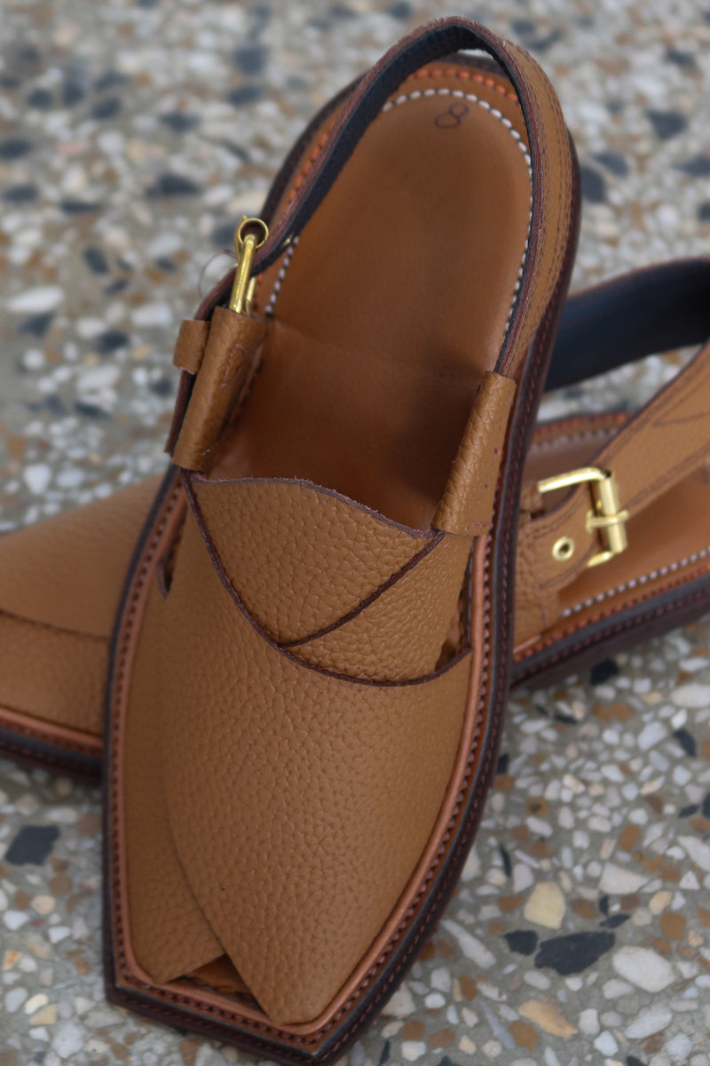Premium Textured Brown Peshawari Chawat – Timeless Craftsmanship | 40% OFF - My Store