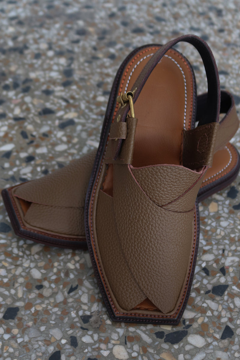 Premium Textured Brown Peshawari Chawat – Timeless Craftsmanship | 40% OFF - My Store