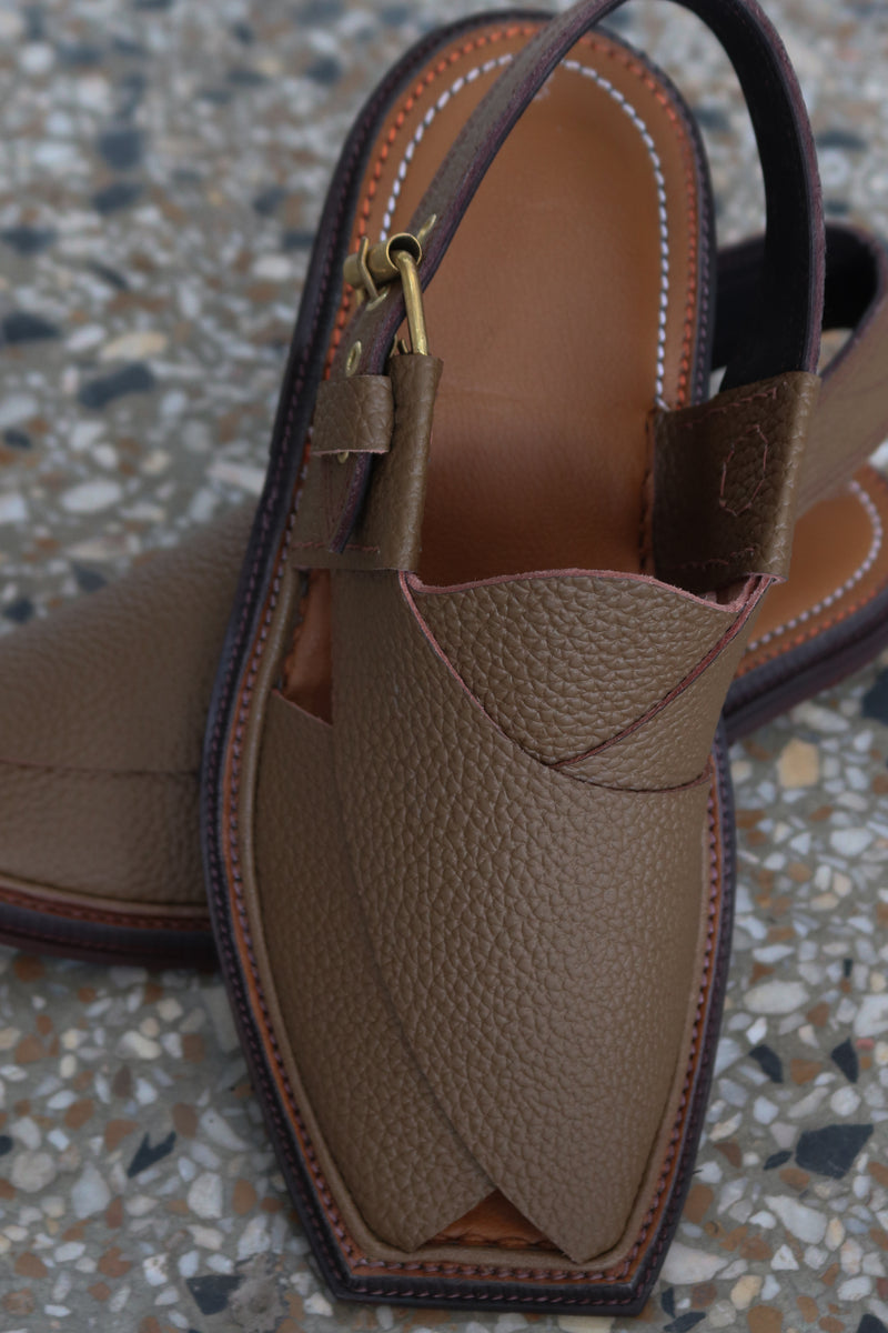 Premium Textured Brown Peshawari Chawat – Timeless Craftsmanship | 40% OFF - My Store