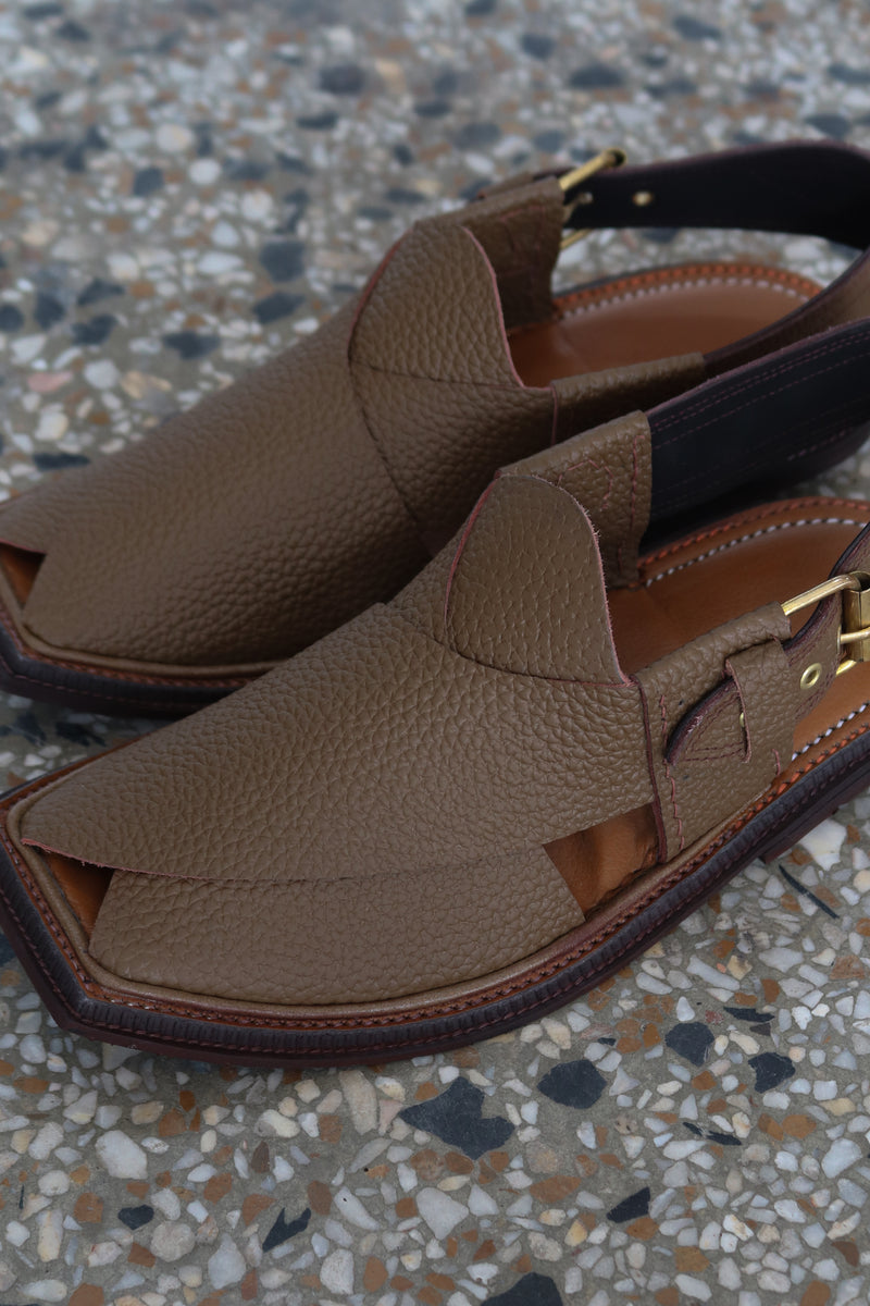 Premium Textured Brown Peshawari Chawat – Timeless Craftsmanship | 40% OFF - My Store