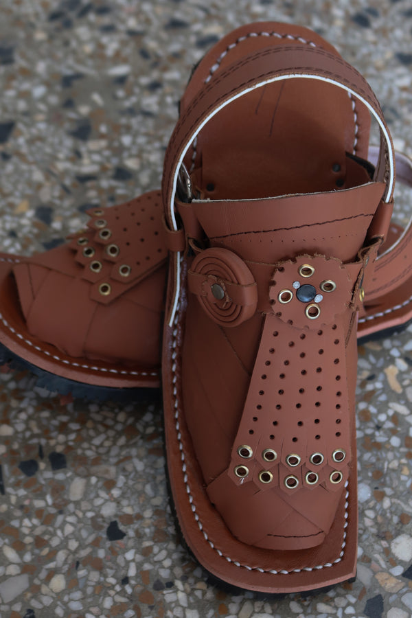 Handmade Balochi Brown Chawat – Free Delivery | Rawayati - My Store