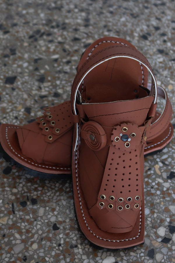 Handmade Balochi Brown Chawat – Free Delivery | Rawayati - My Store