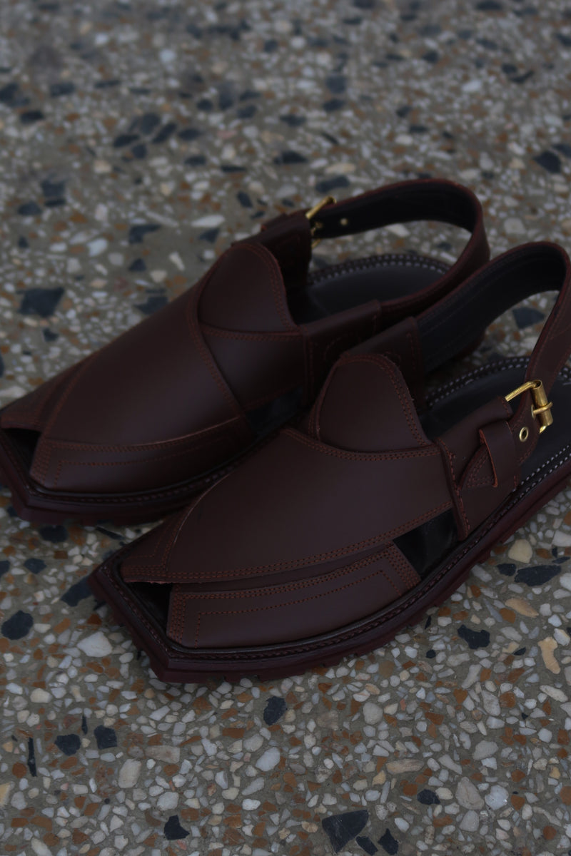 Classic Dark Brown Peshawari Chawat – Premium Comfort & Style | 40% OFF - My Store