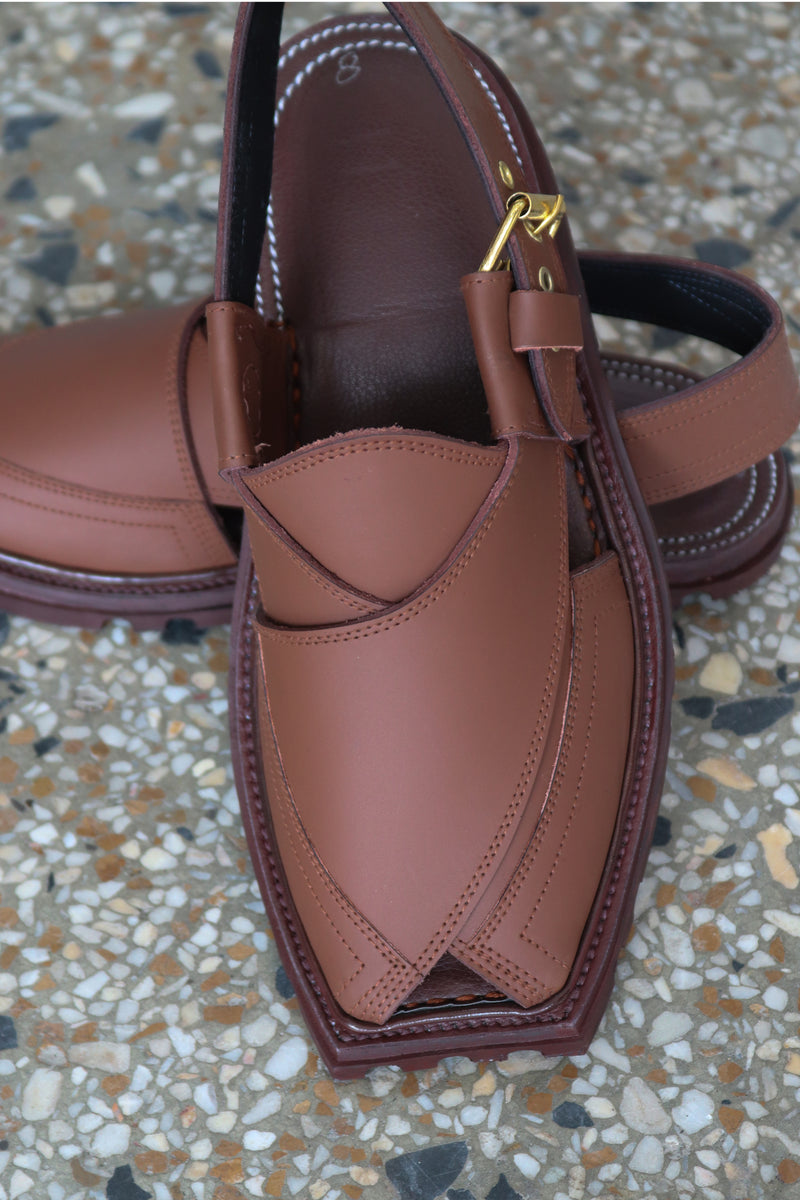 Classic Tan Peshawari Chawat – Timeless Elegance & Supreme Comfort | 40% OFF - My Store